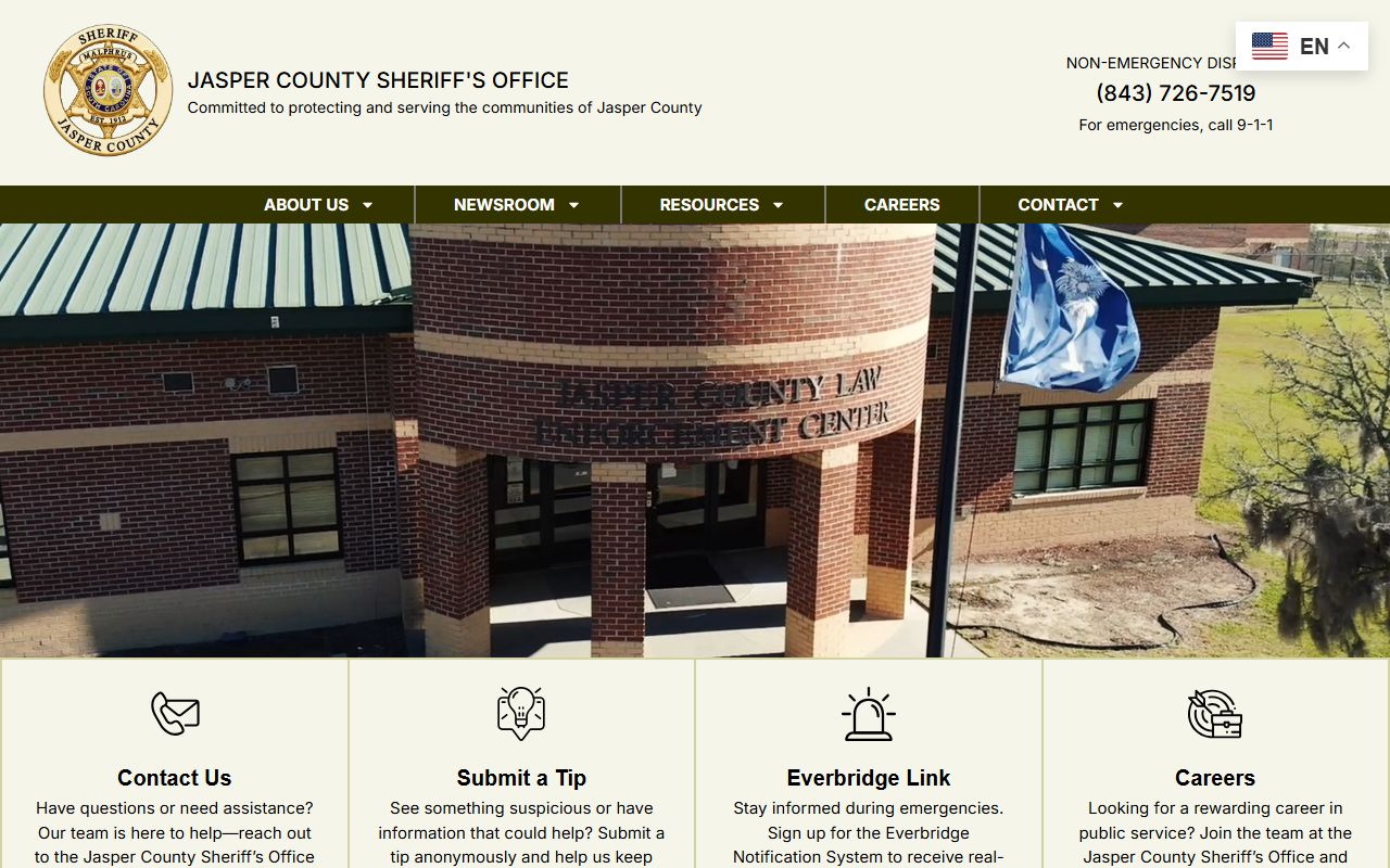 Jasper County Sheriff's Office inmate inquiry and records resources